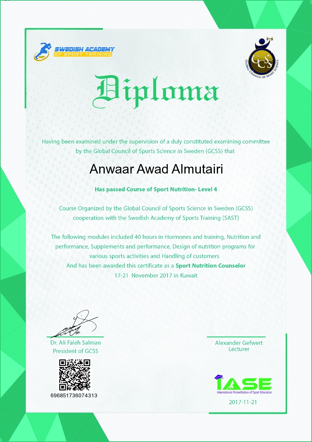 Anwaar Awad Almutairi